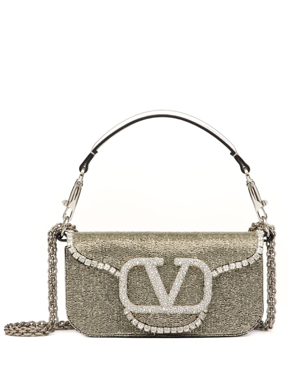 Valentino Garavani small Locò embroidered shoulder bag