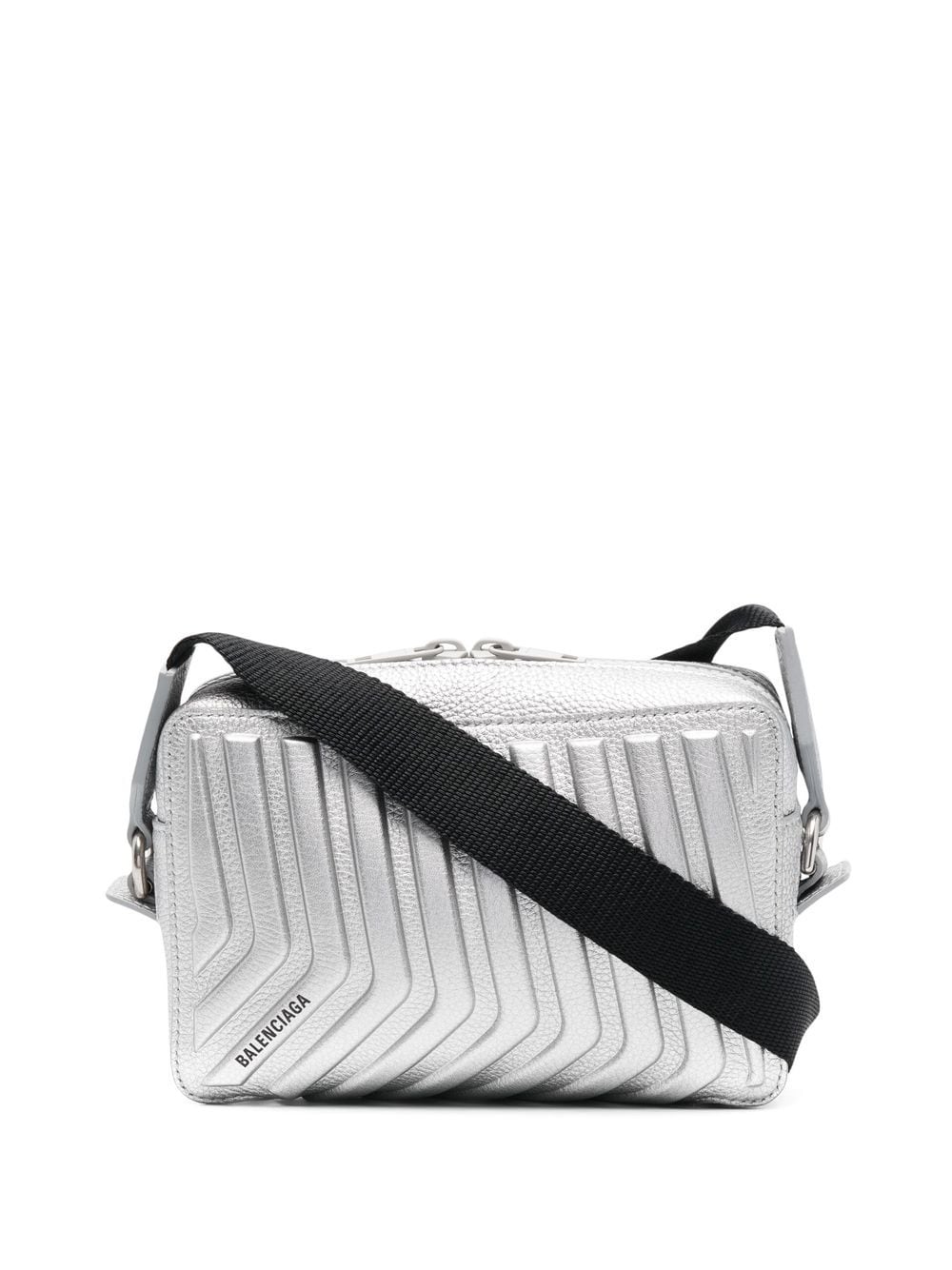 Ba*len*cia*ga logo-print leather camera bag