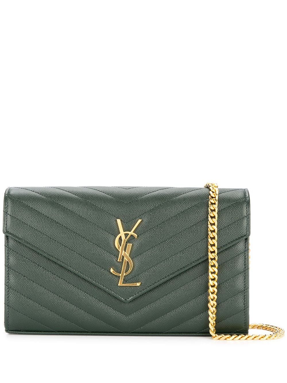 Saint Laurent monogram chain clutch