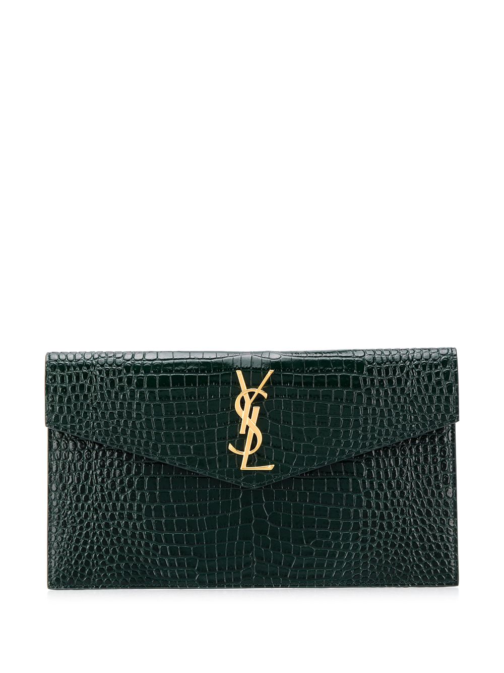 Saint Laurent logo plaque clutch bag