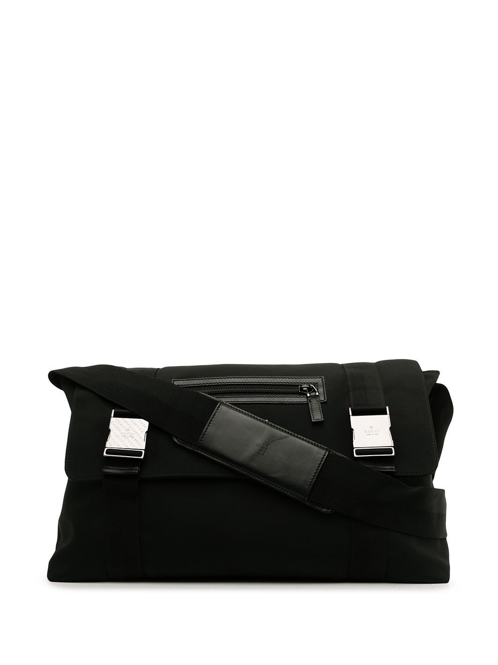 G*u*i logo-buckle messenger bag