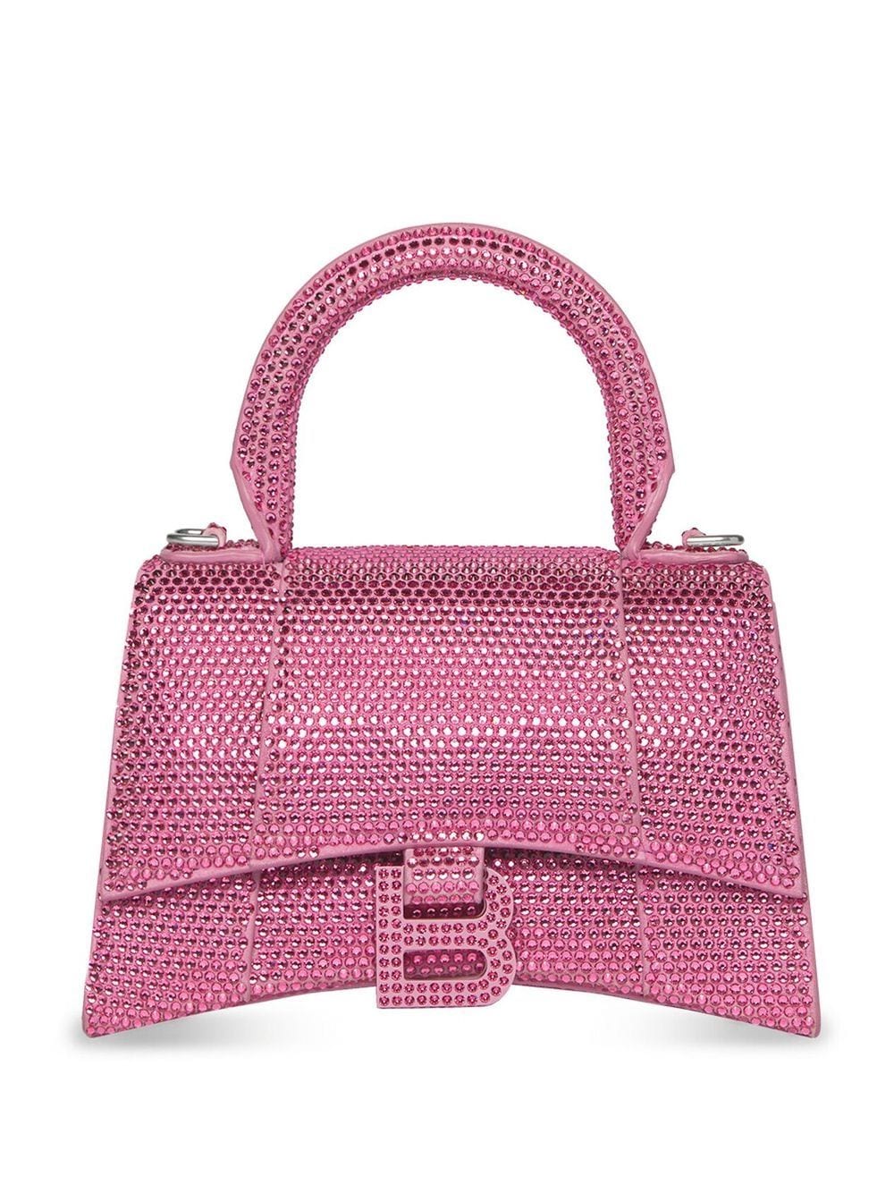 Ba*len*cia*ga xs crystal-embellished hourglass tote bag