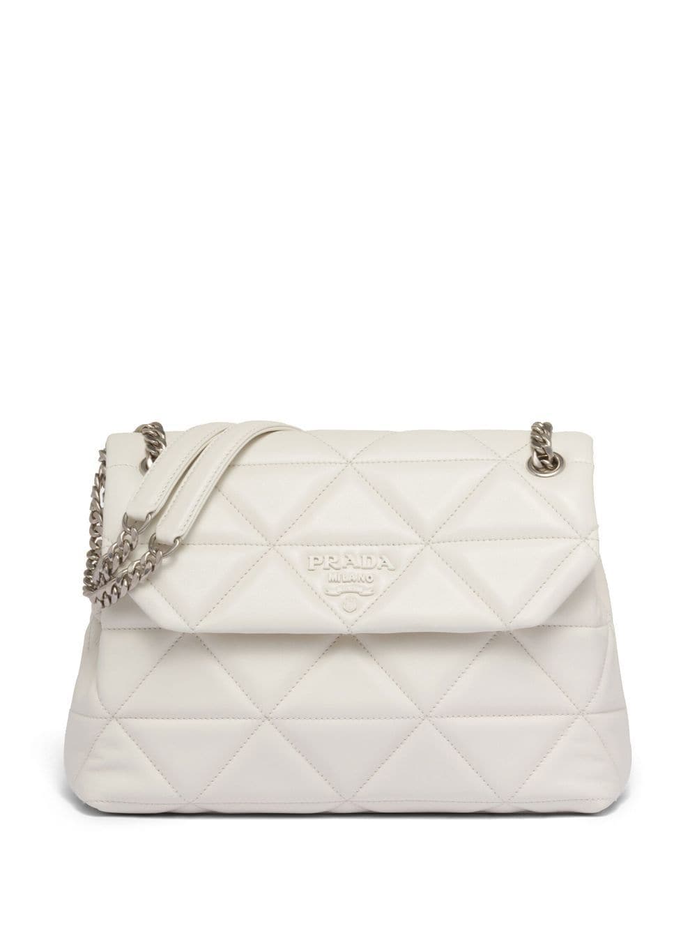 Pra*a large Pra*a spectrum nappa leather bag