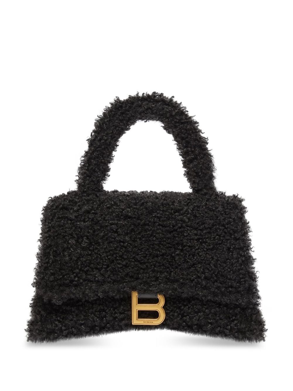 Ba*len*cia*ga hourglass furry tote bag