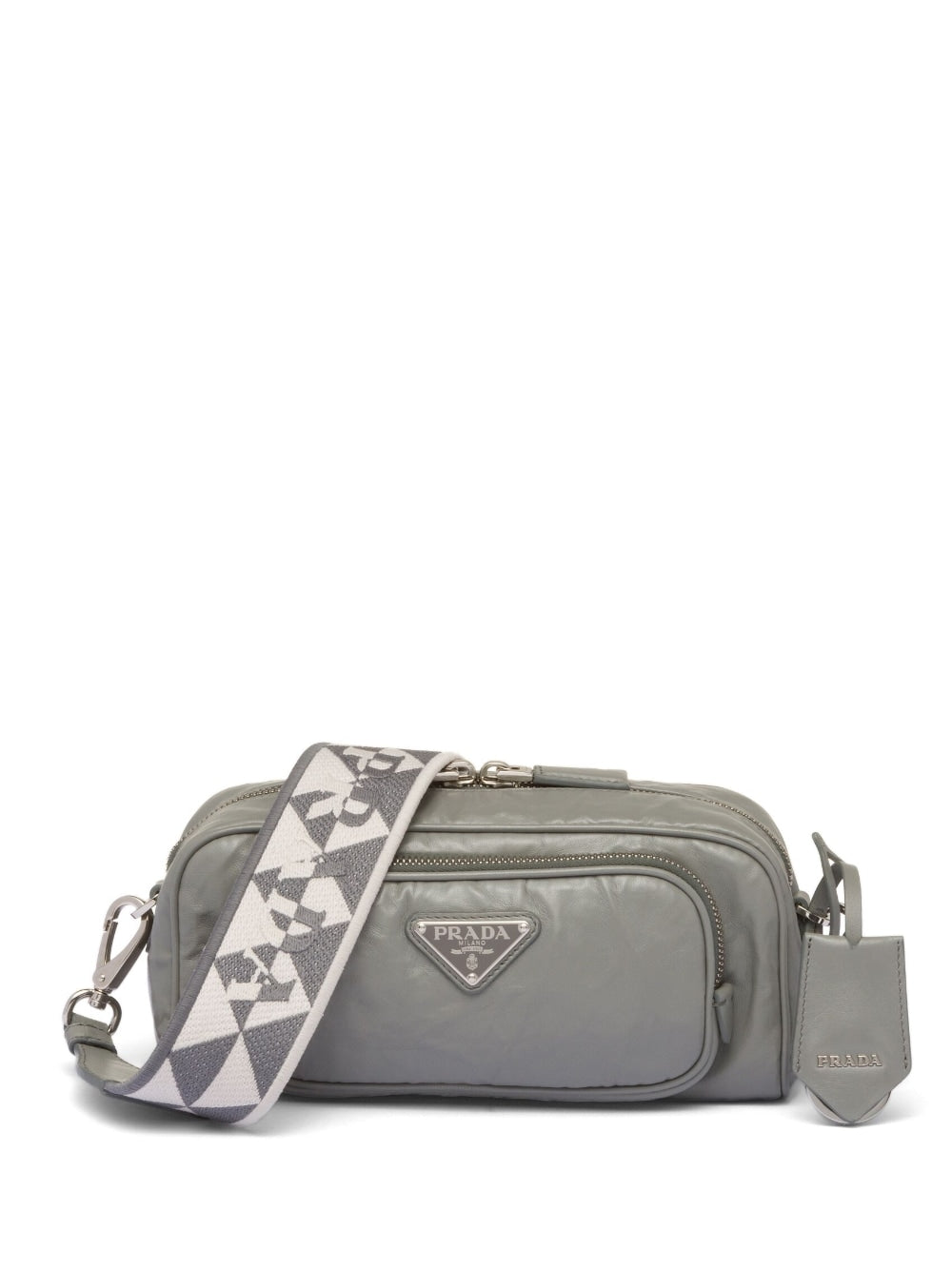 Pra*a leather shoulder bag