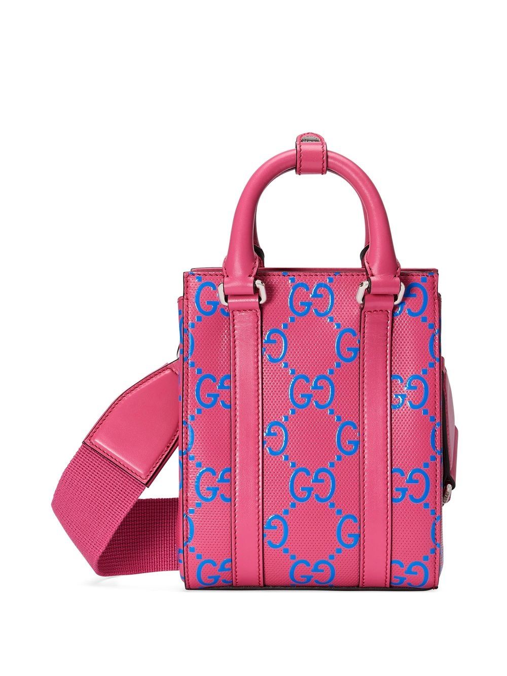 G*u*i gg logo-embossed mini tote bag