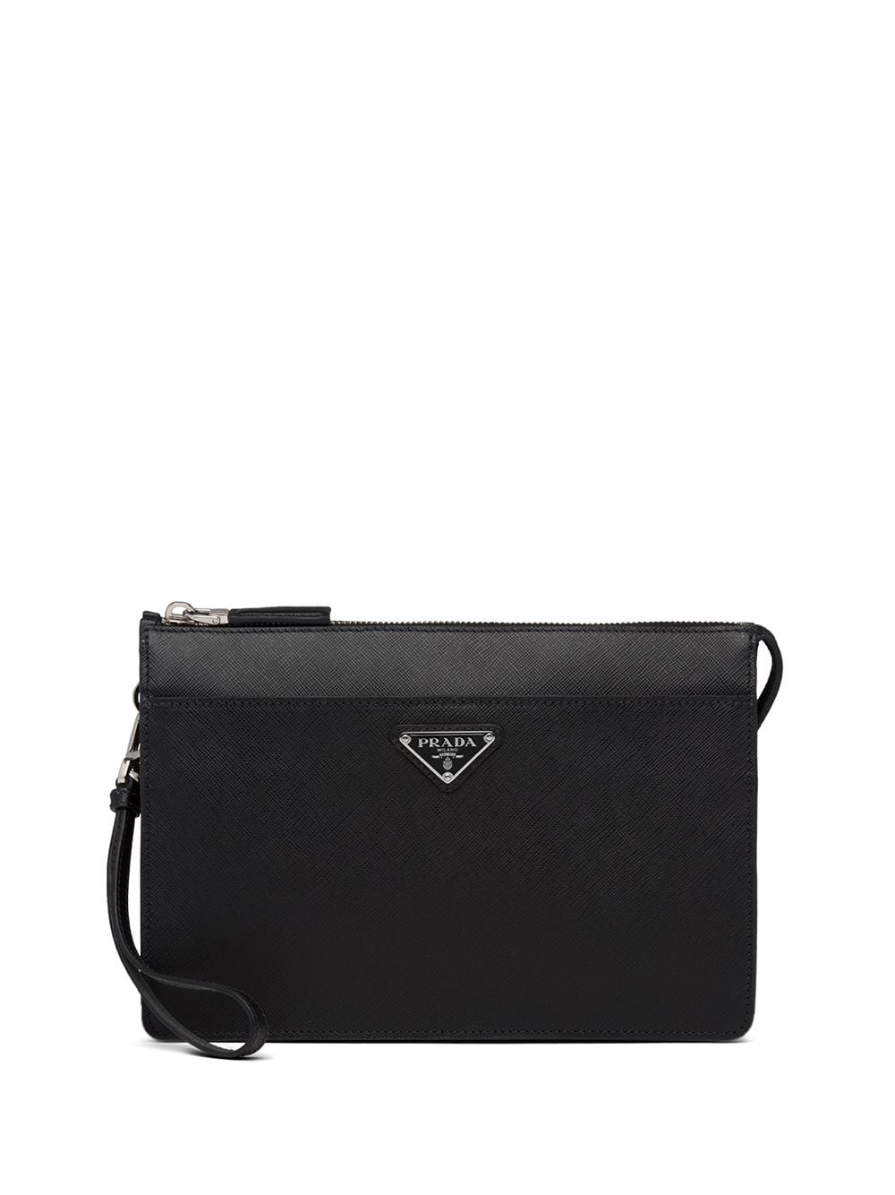 Pra*a logo clutch bag