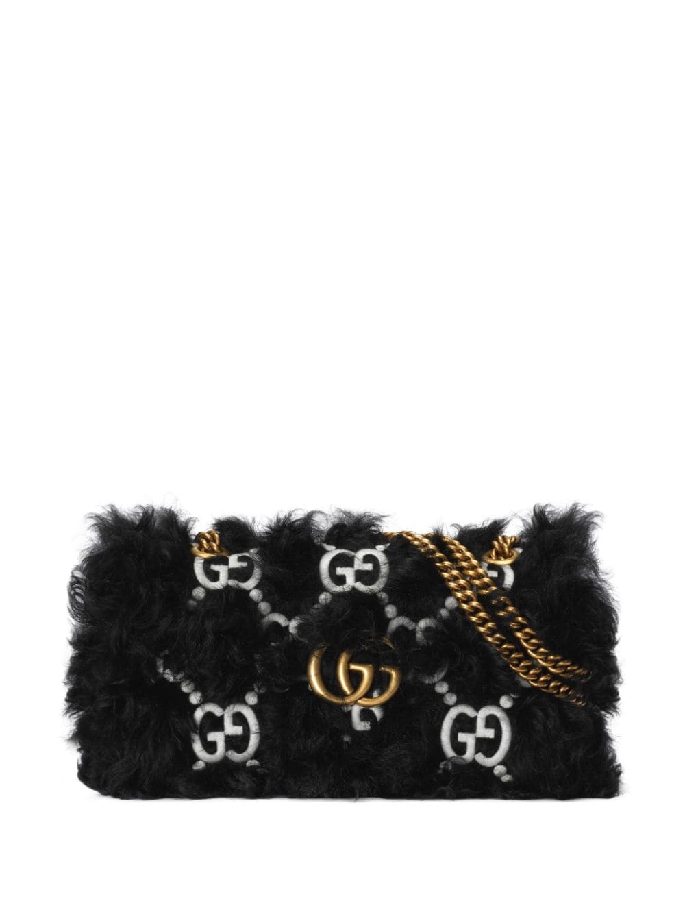 G*u*i small gg marmont cotton shoulder bag
