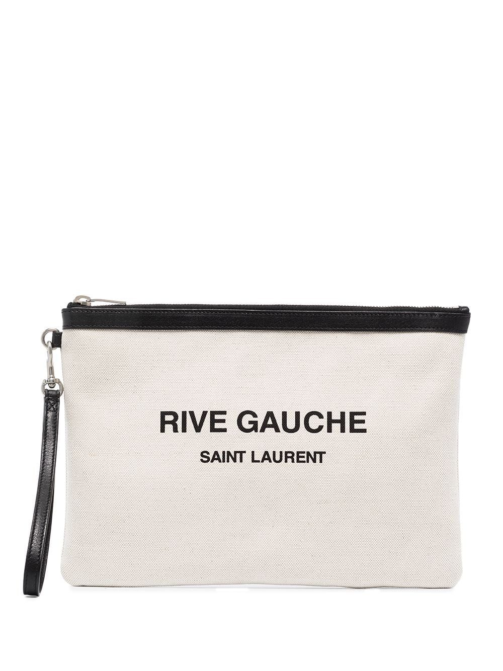 Saint Laurent Rive Gauche canvas pouch