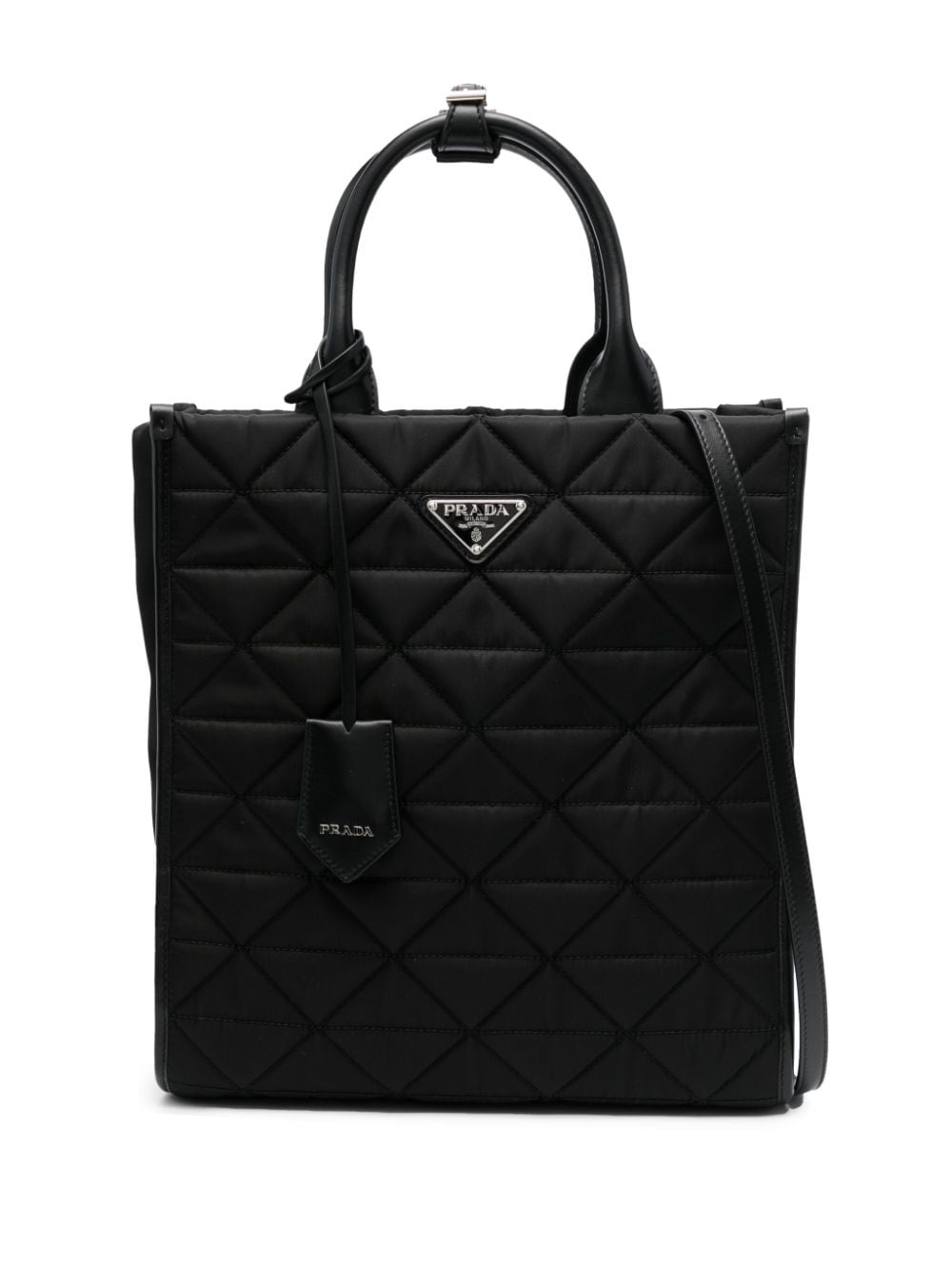 Pra*a re-nylon quilted tote bag