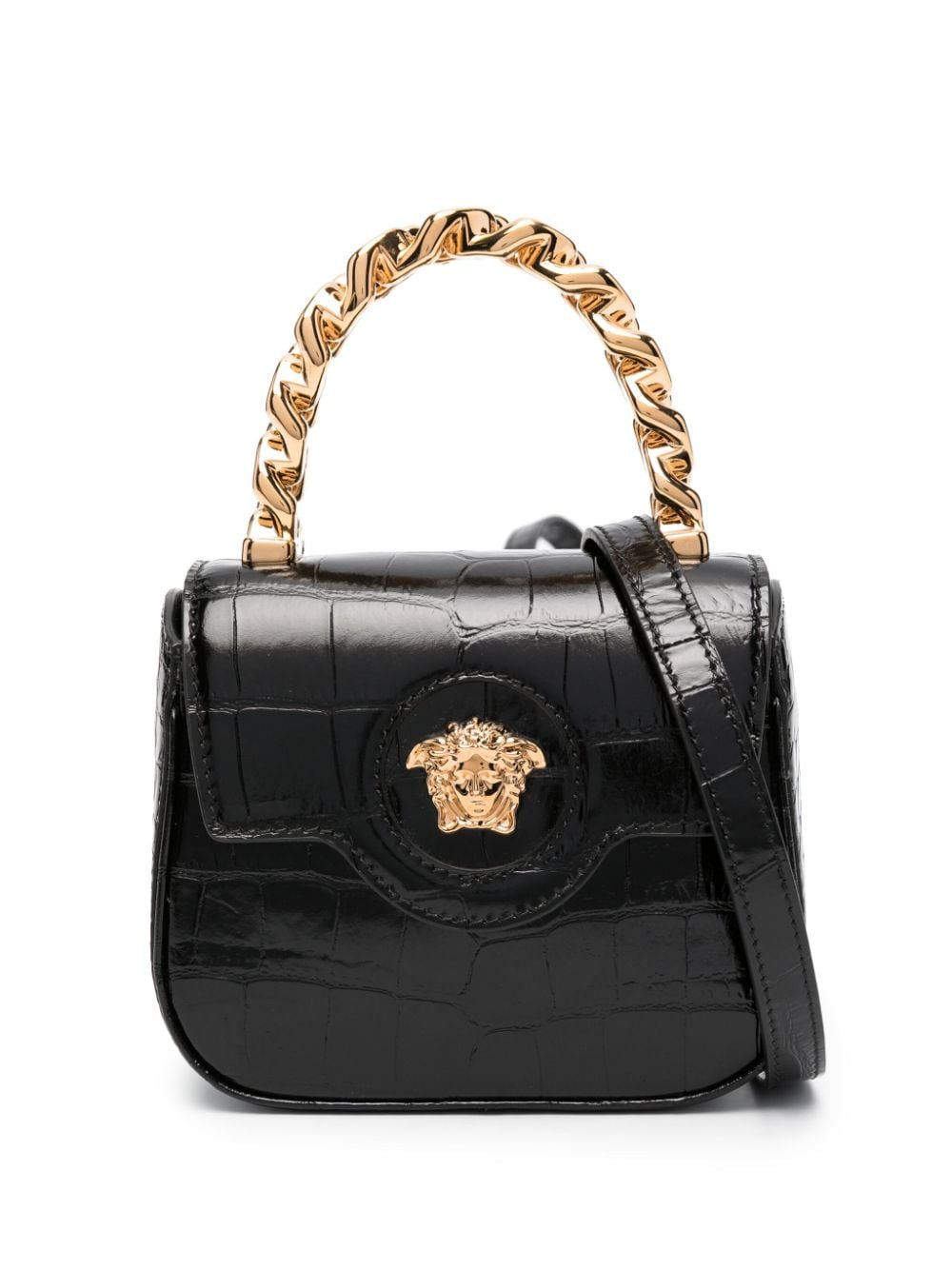 Versace La Medusa leather mini bag