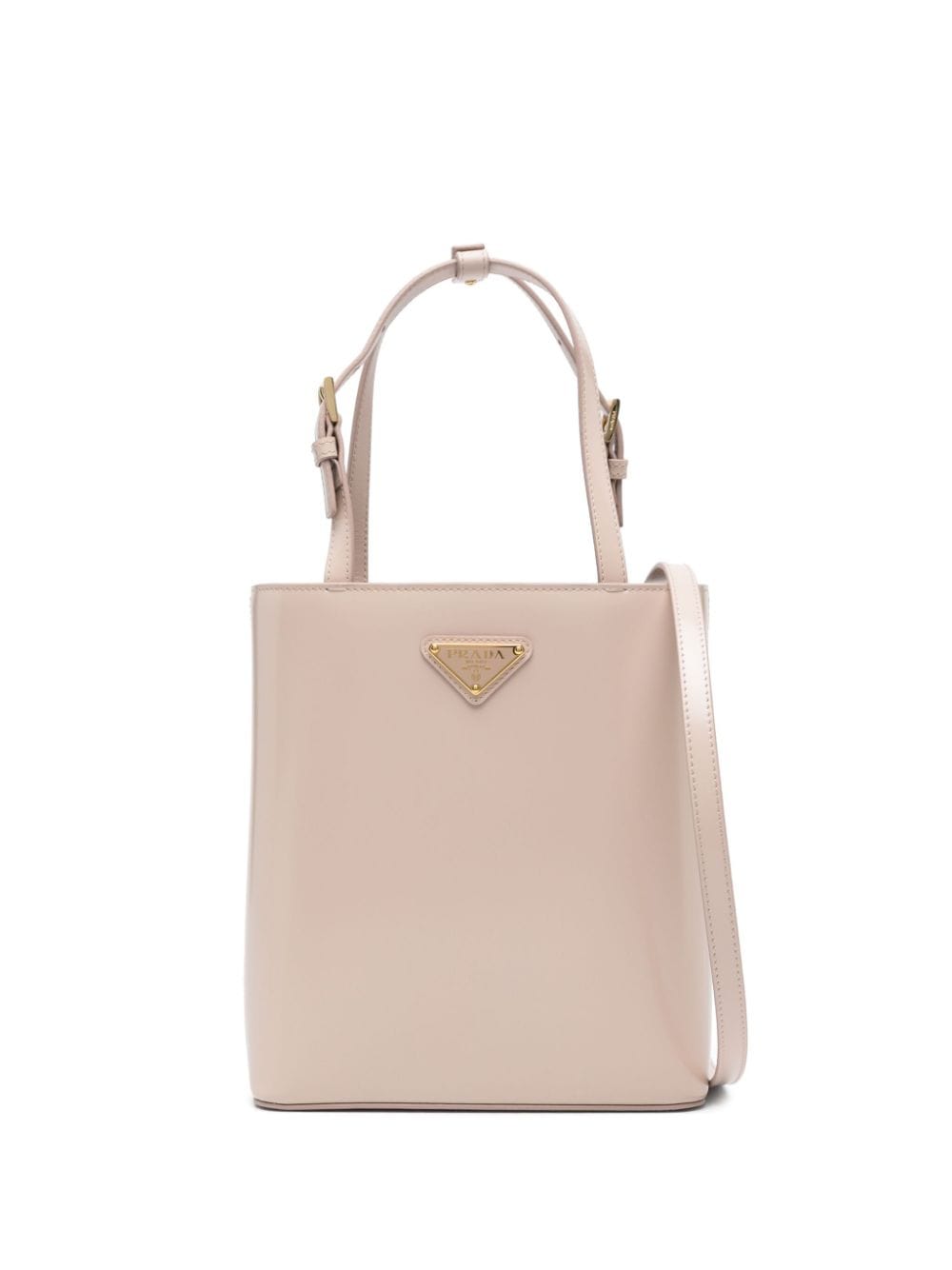 Pra*a small panier leather tote bag
