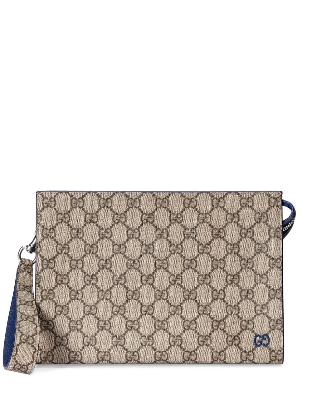 G*u*i gg logo plaque monogrammed clutch bag