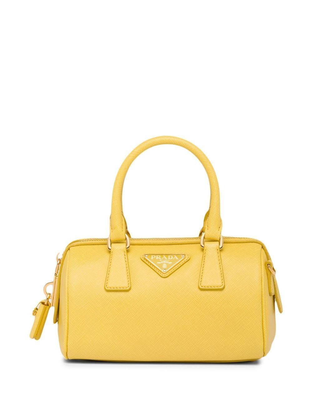 Pra*a leather top handle bag