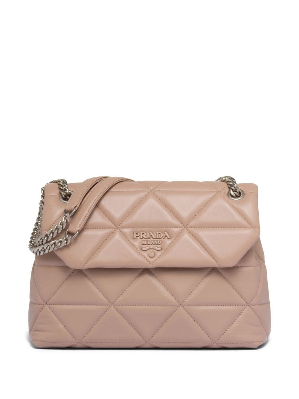 Pra*a large Pra*a spectrum nappa leather bag