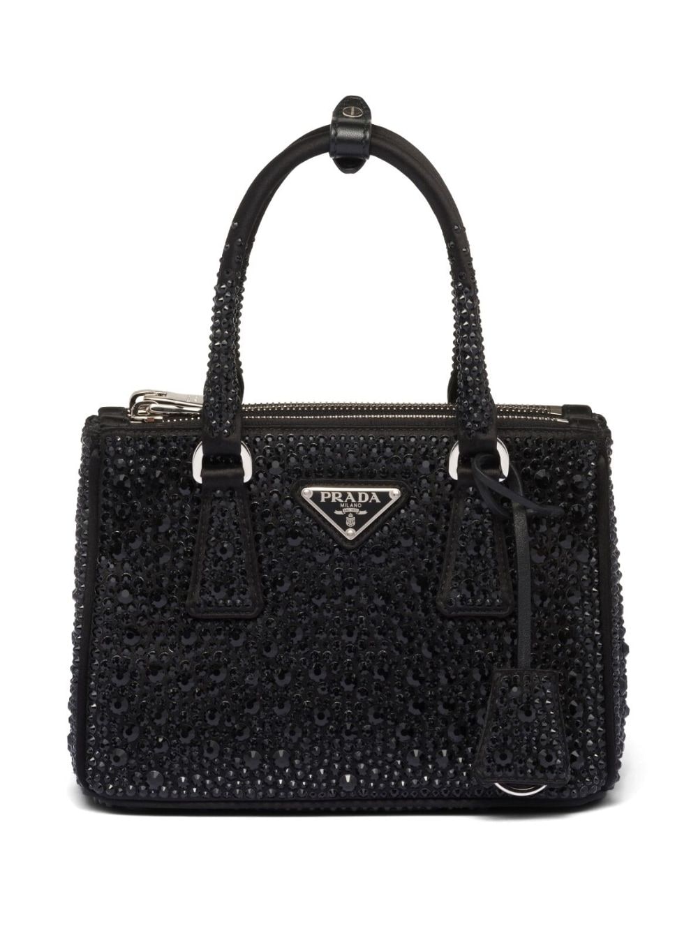Pra*a galleria crystal-embellished satin mini bag
