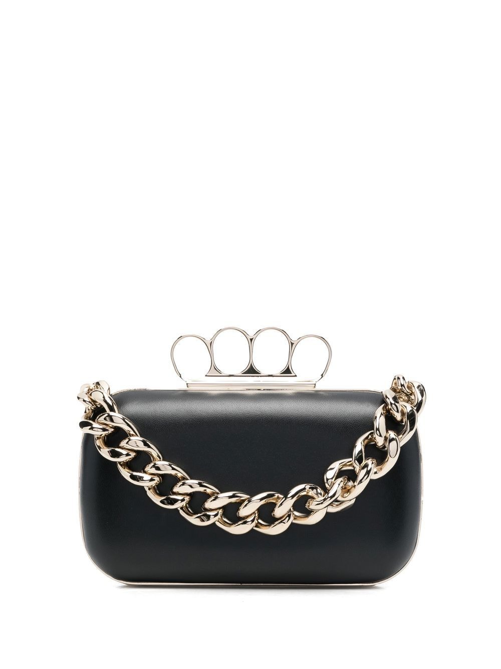 Alexander McQueen leather chain-link clutch-bag