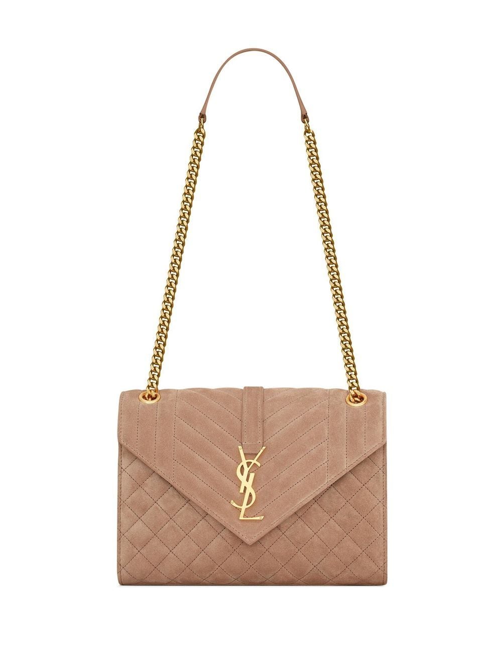 Saint Laurent quilted logo-plaque crossbody bag