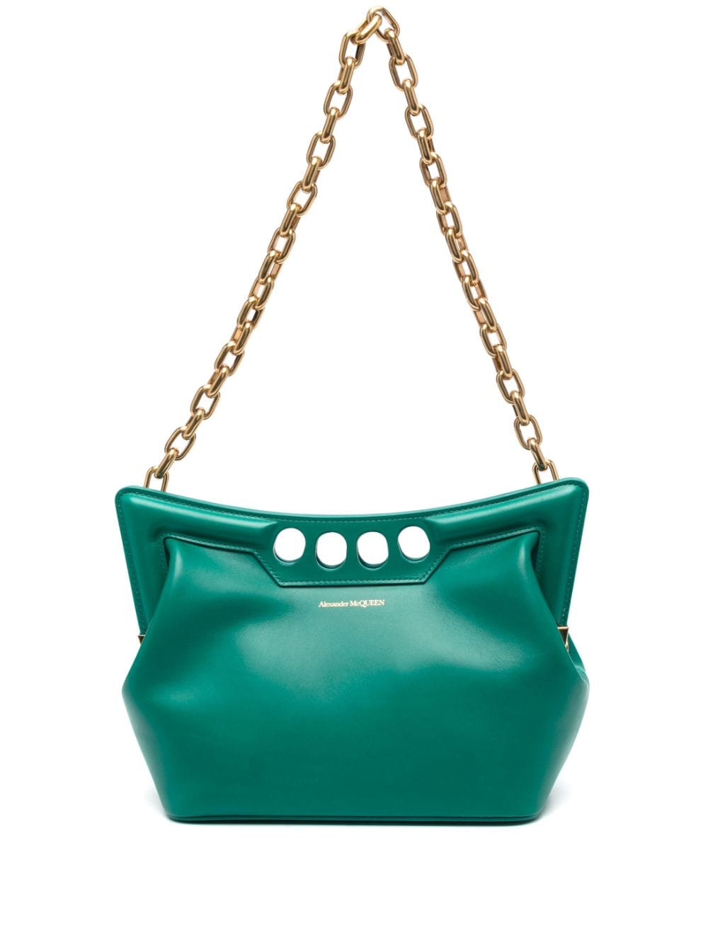 Alexander McQueen small The Peak leather shoulder bag