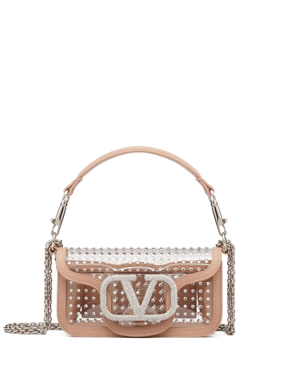 Valentino Garavani Locò crystal-embellished shoulder bag