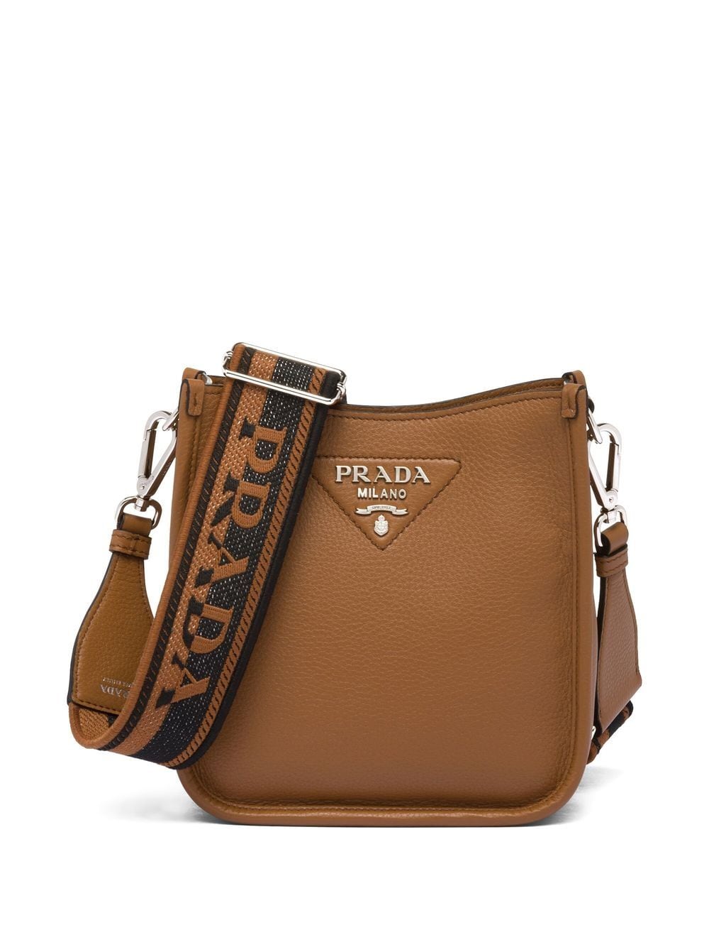 Pra*a mini logo-plaque shoulder bag