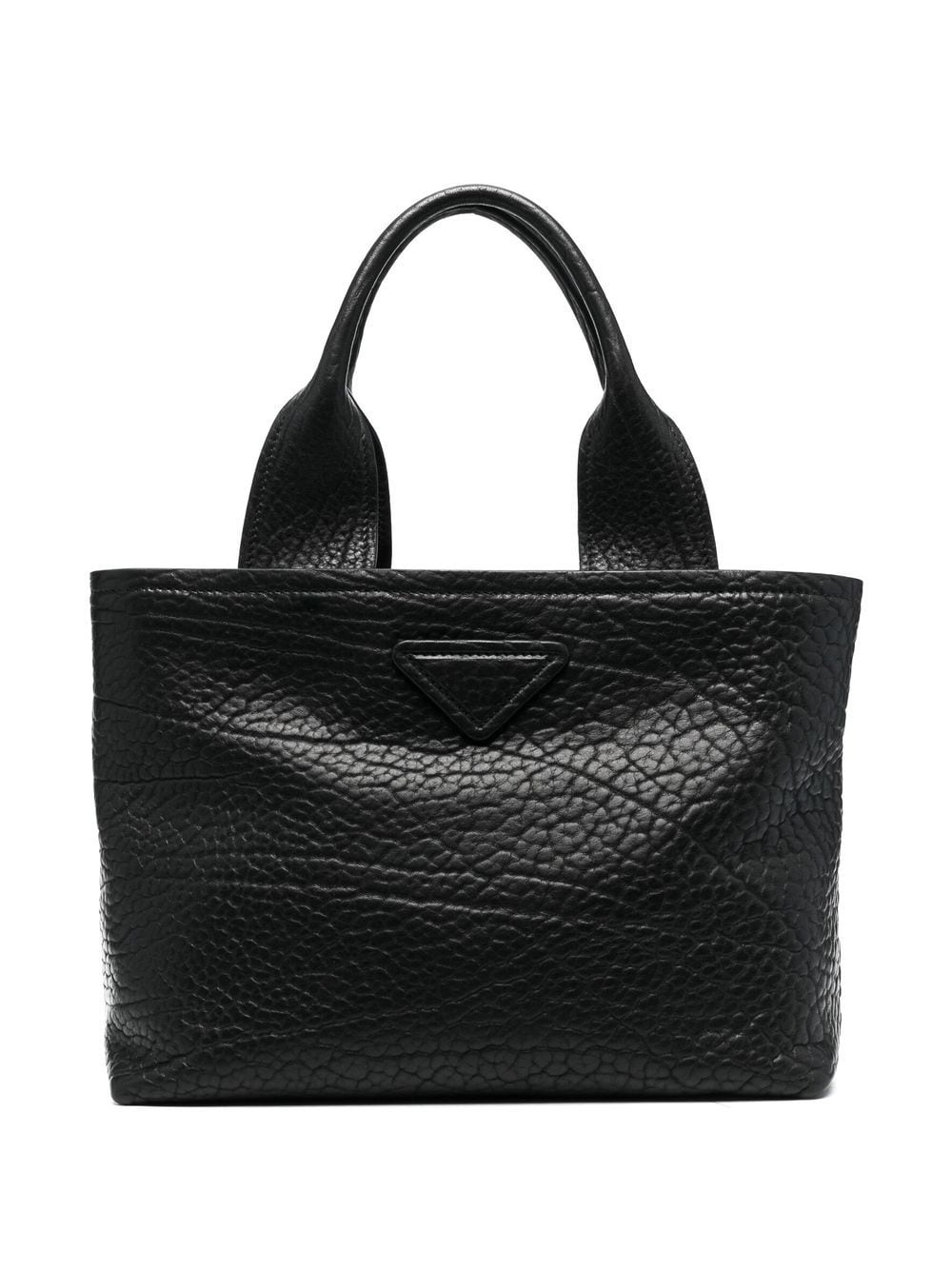 Pra*a logo patch tote bag