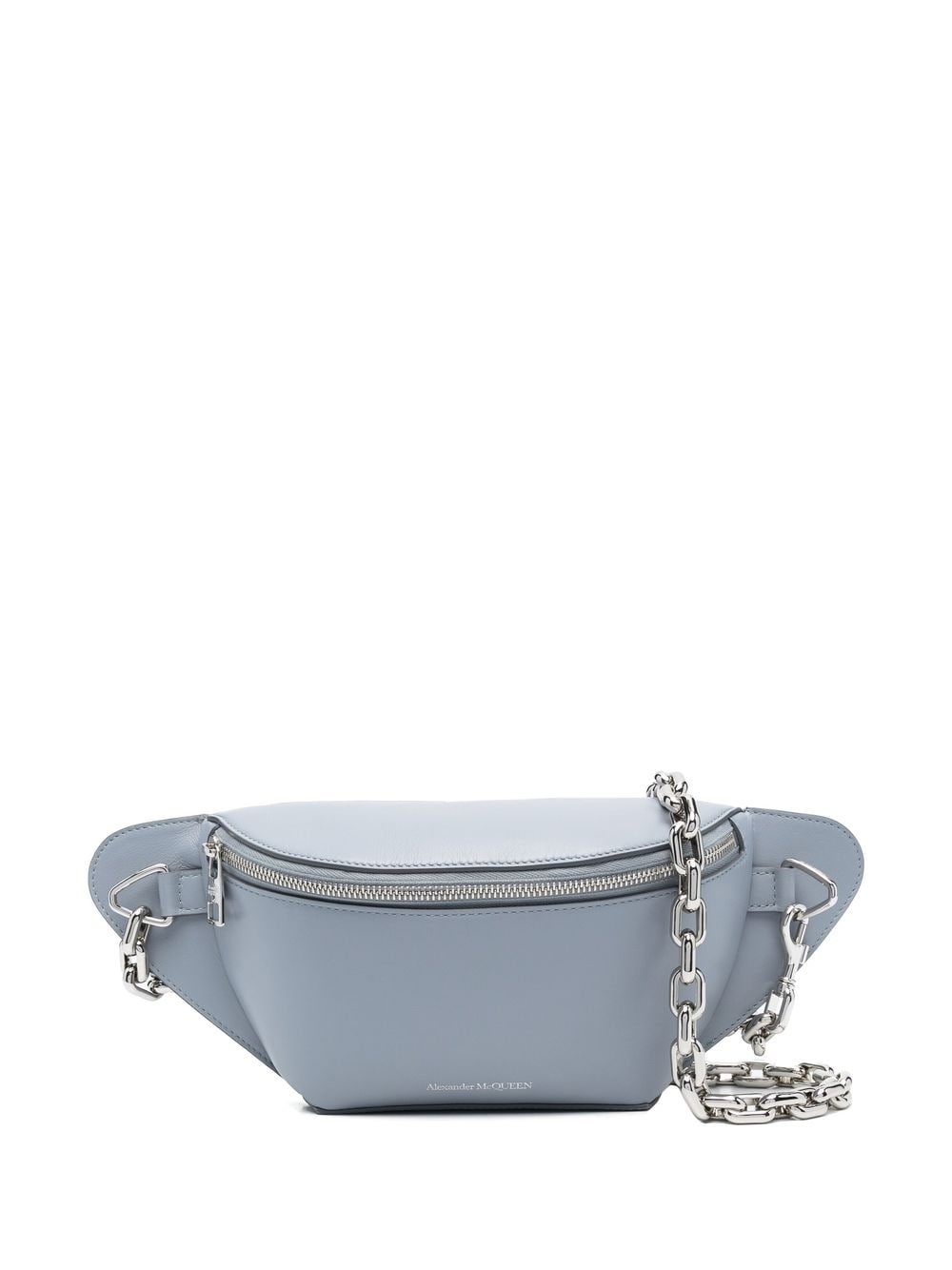 Alexander McQueen logo-embossed leather belt bag