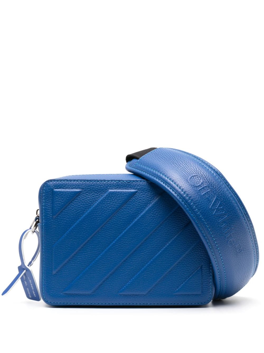 Off-White Diag-stripe leather camera bag