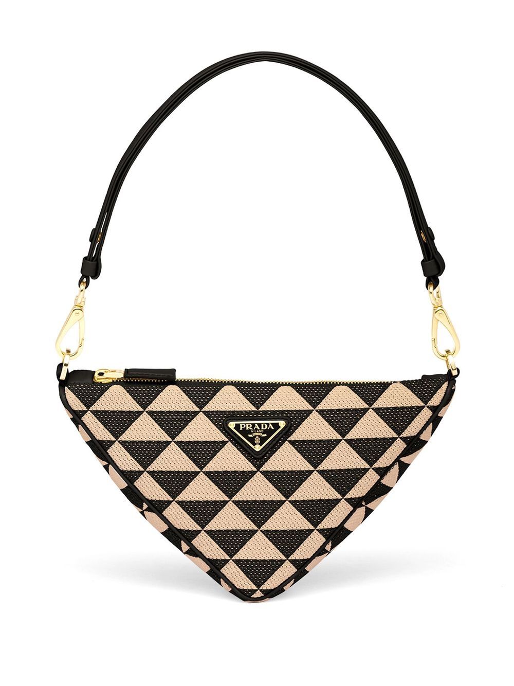 Pra*a embroidered jacquard mini bag