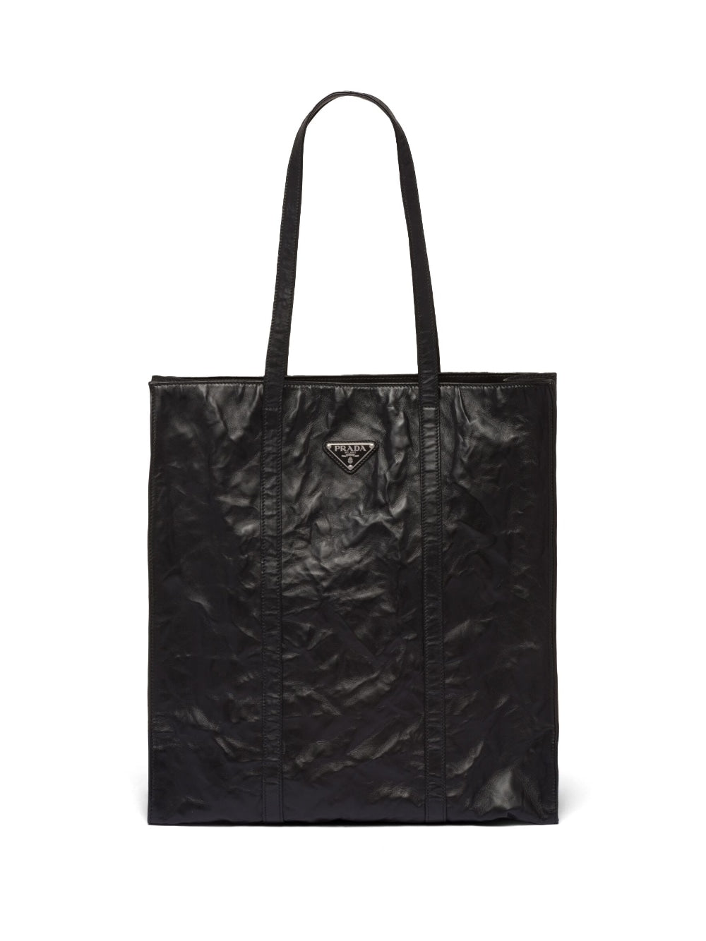 Pra*a medium crinkled tote bag