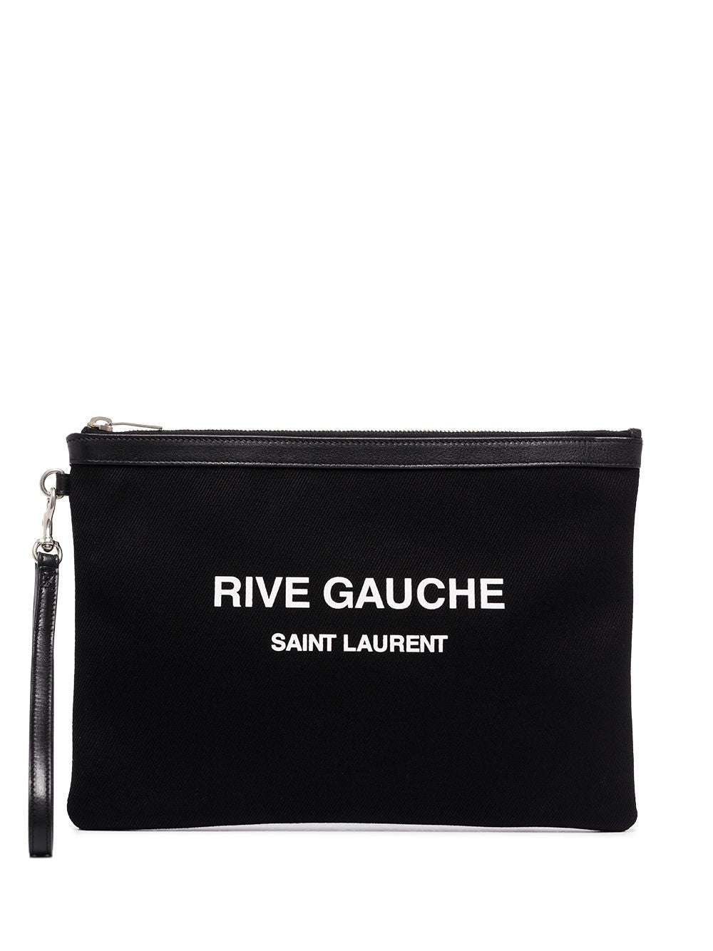 Saint Laurent logo print clutch