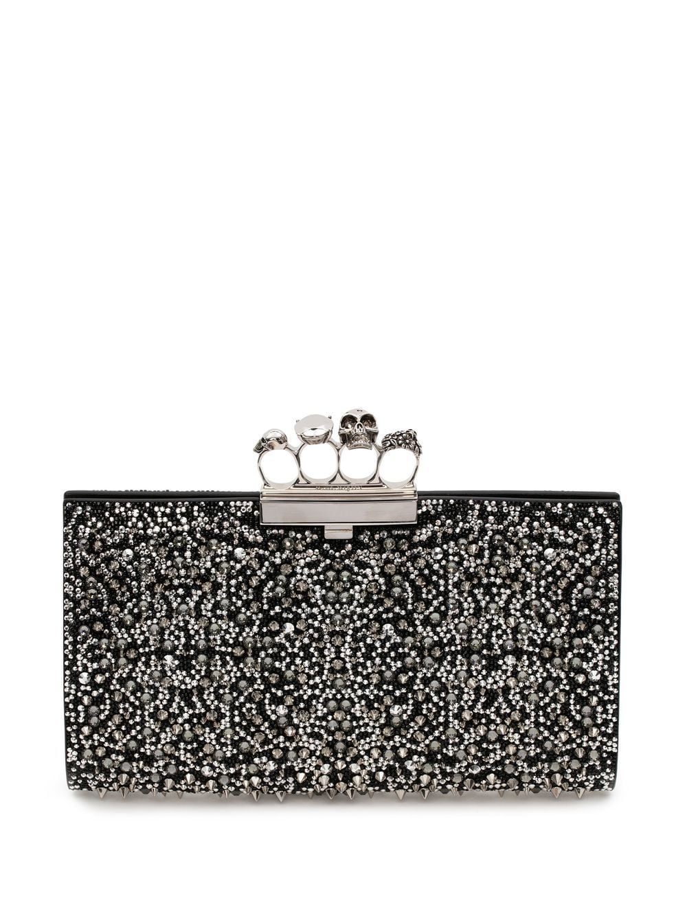 Alexander McQueen embellished-knuckle-clutch bag
