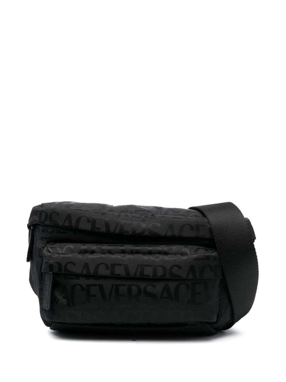 Versace logo-print zipped belt bag