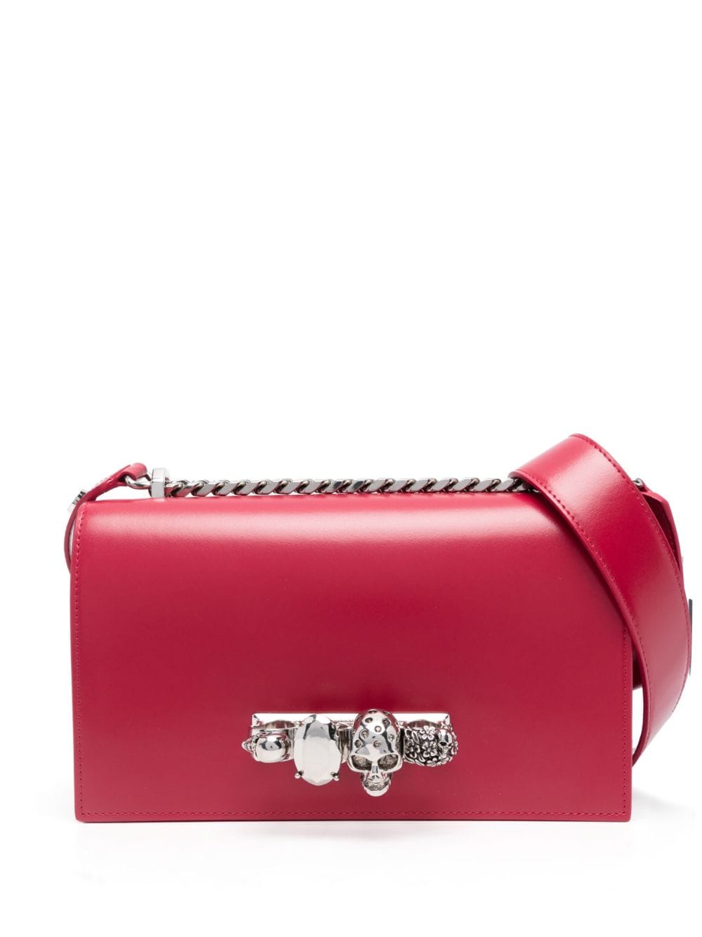 Alexander McQueen The Biker Jewelled leather crossbody bag