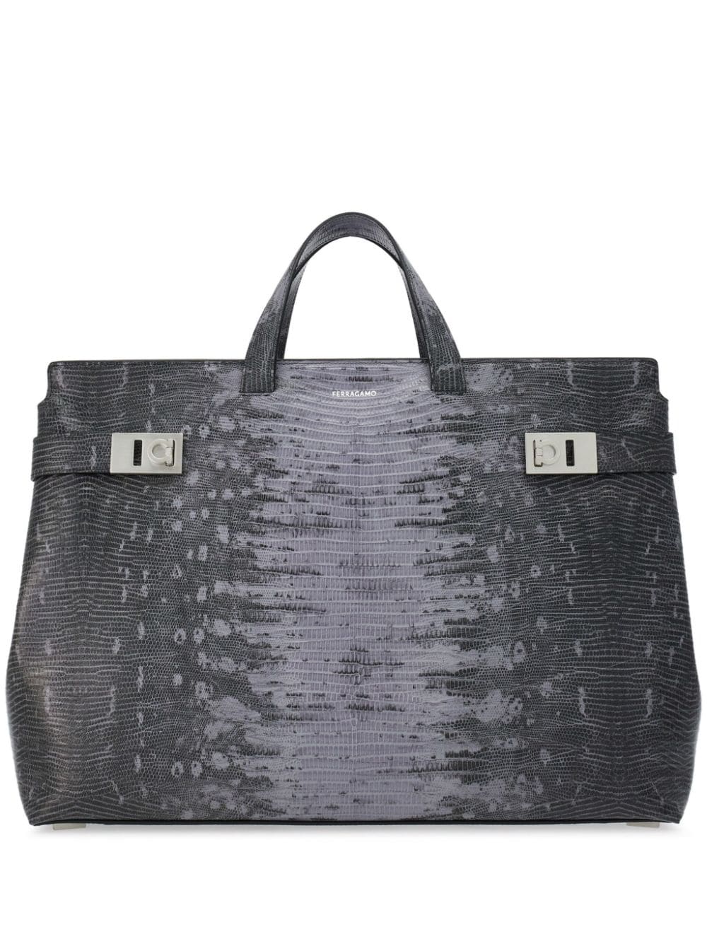 Ferragamo Gancini-plaque tote bag