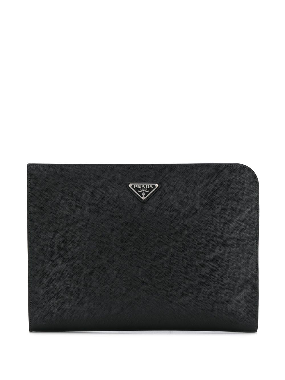 Pra*a logo clutch bag