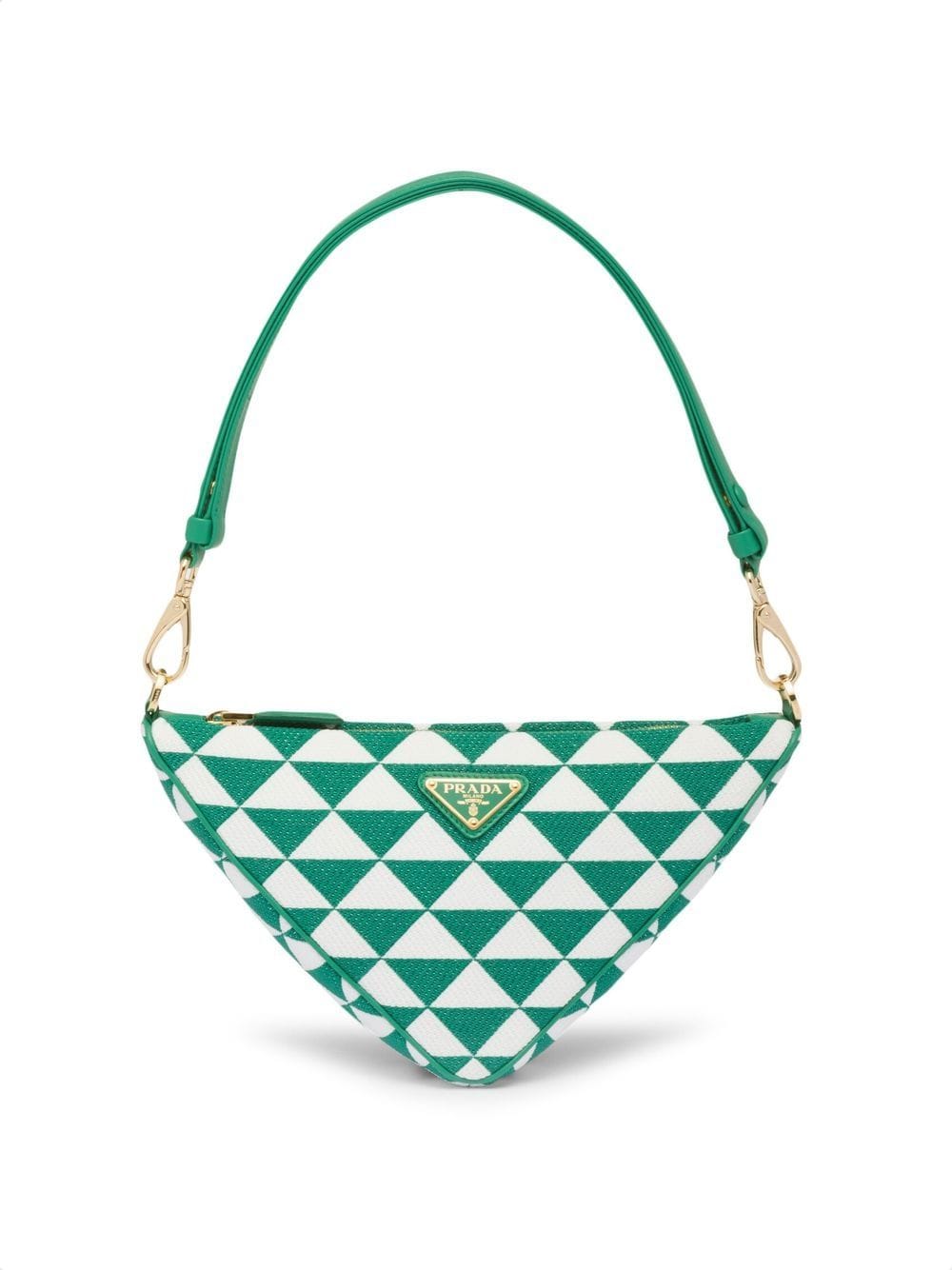 Pra*a embroidered jacquard mini bag