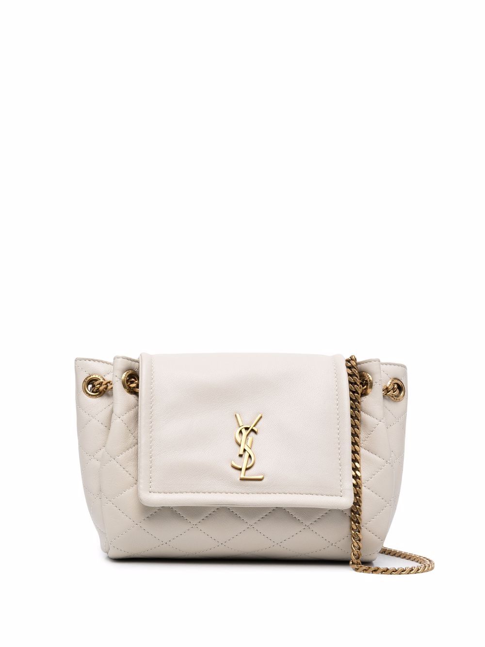 Saint Laurent diamond-quilted YSL crossbody bag