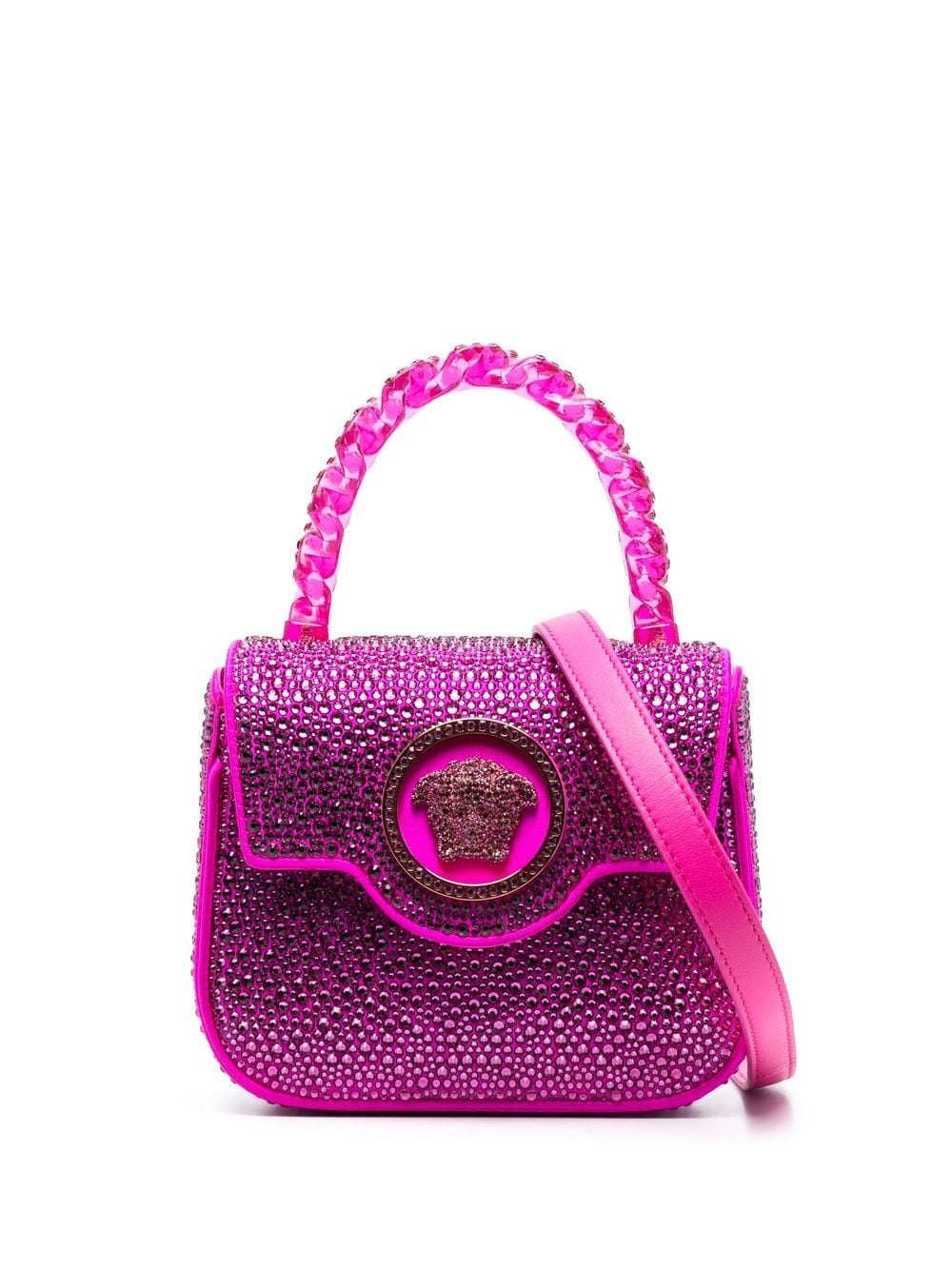 Versace La Medusa crystal mini bag