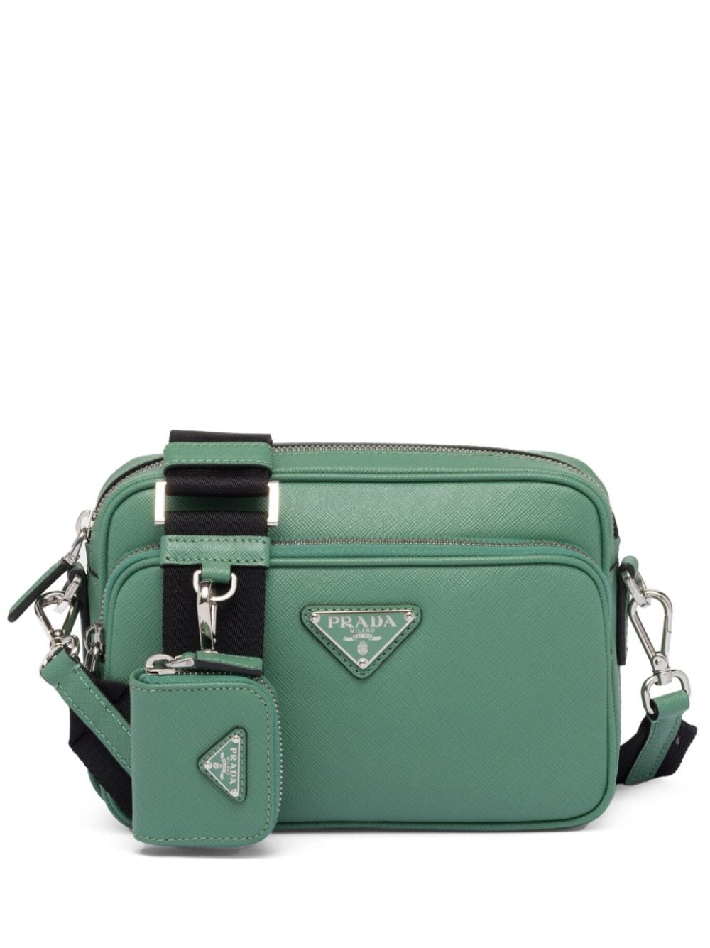 Pra*a saffiano-leather shoulder bag