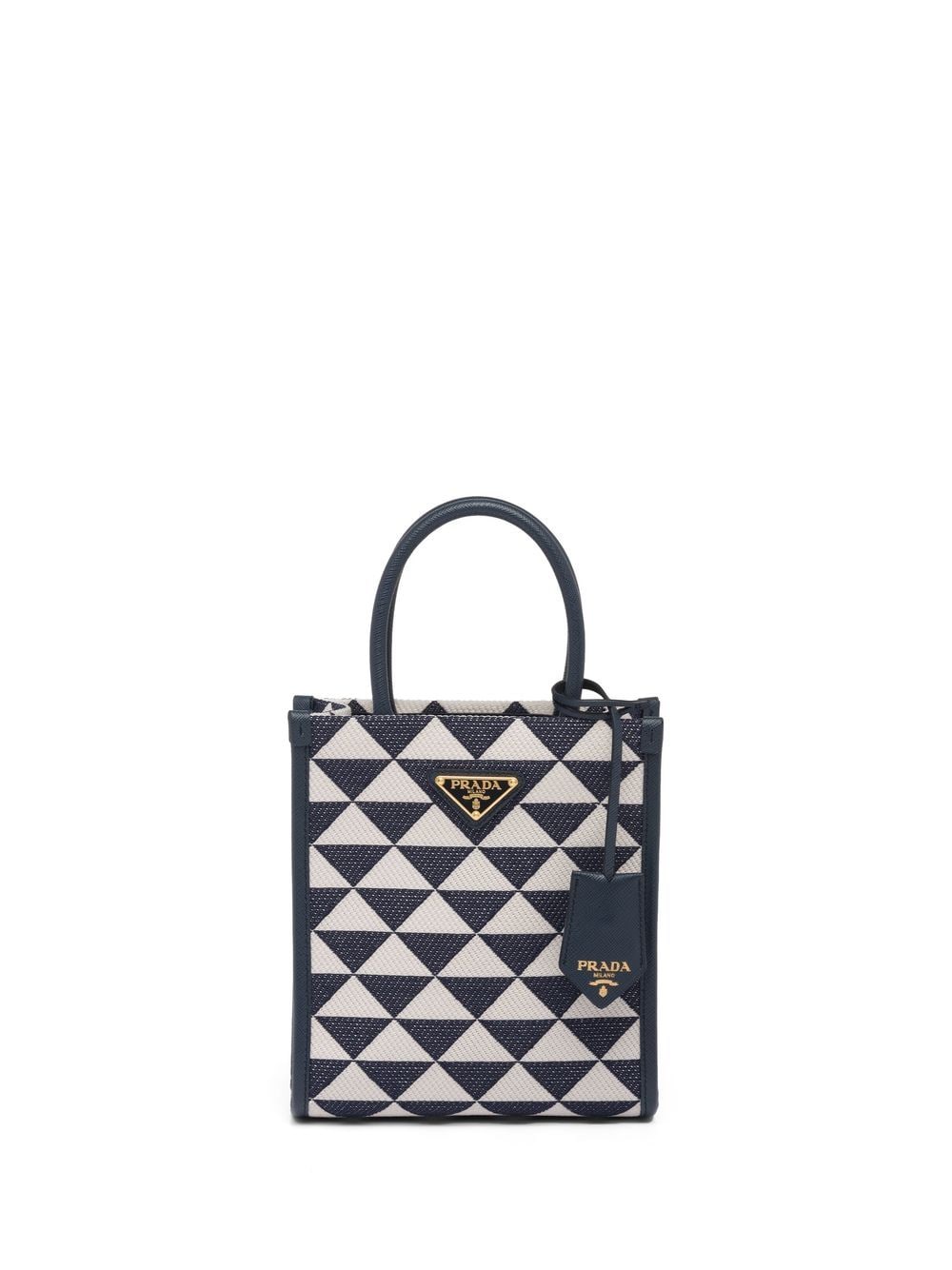 Pra*a symbole embroidered mini bag