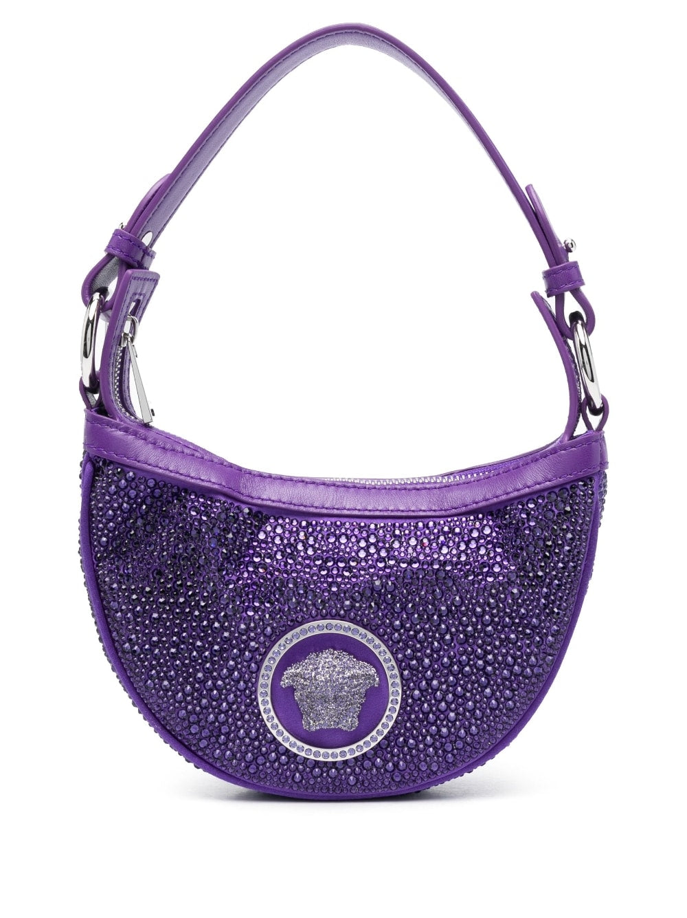 Versace Repeat crystal-embellished shoulder bag