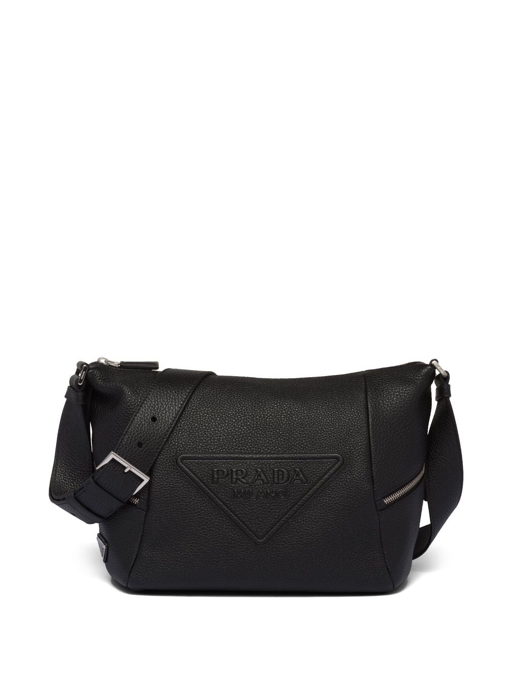 Pra*a debossed-logo shoulder bag