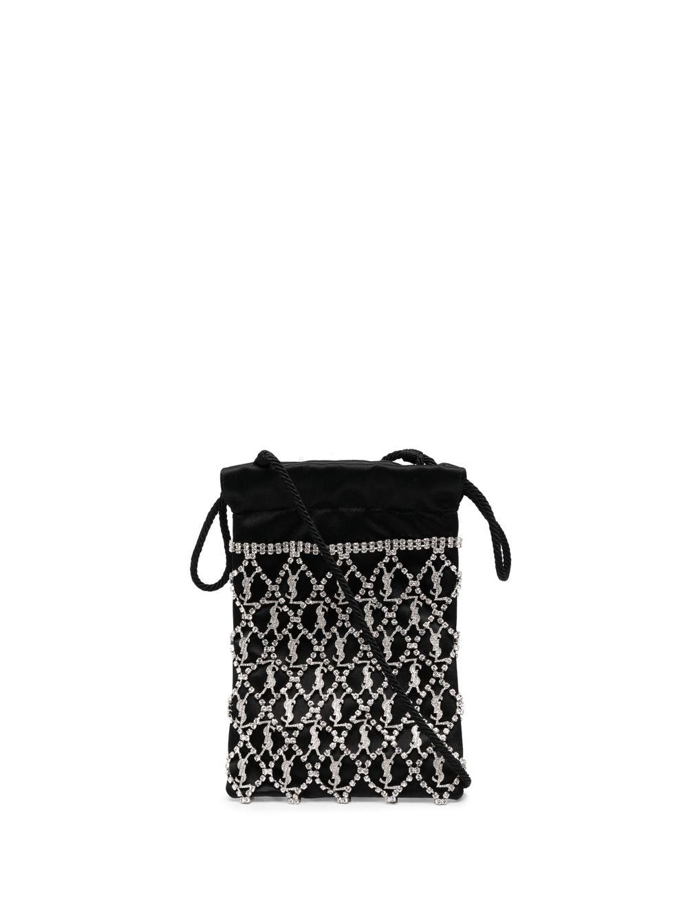 Saint Laurent crystal-embellished drawstring mini bag