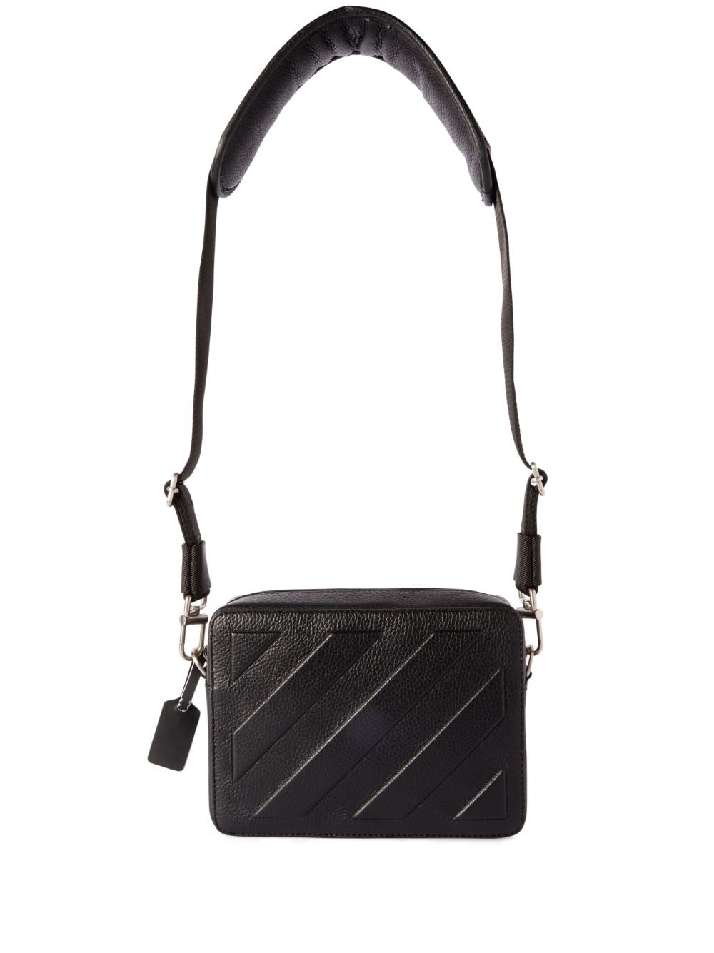 Off-White Diag-stripe leather camera bag