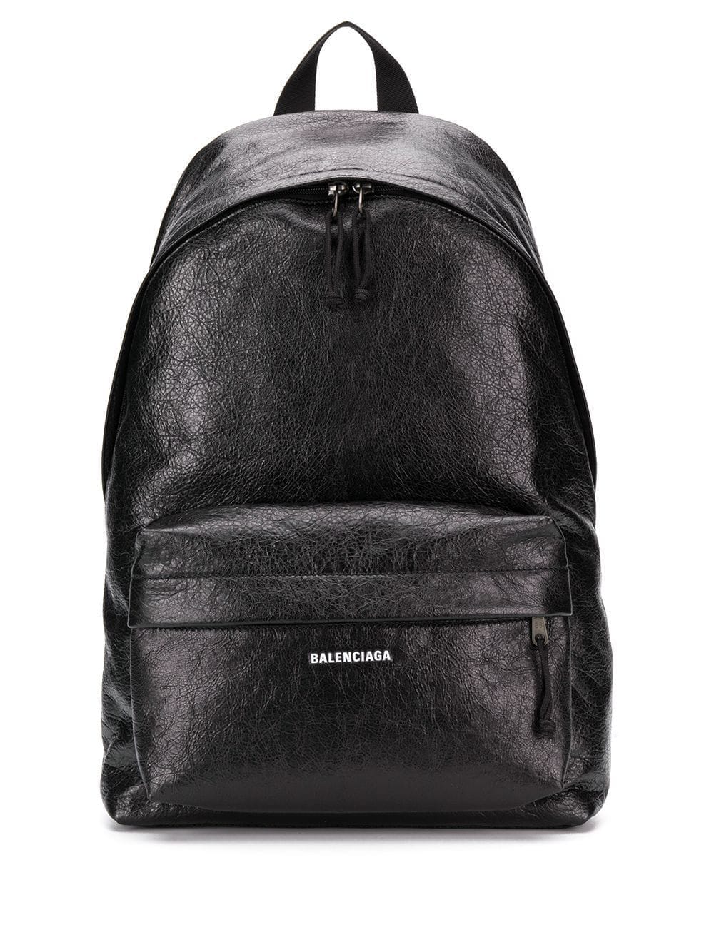Ba*len*cia*ga logo printed backpack