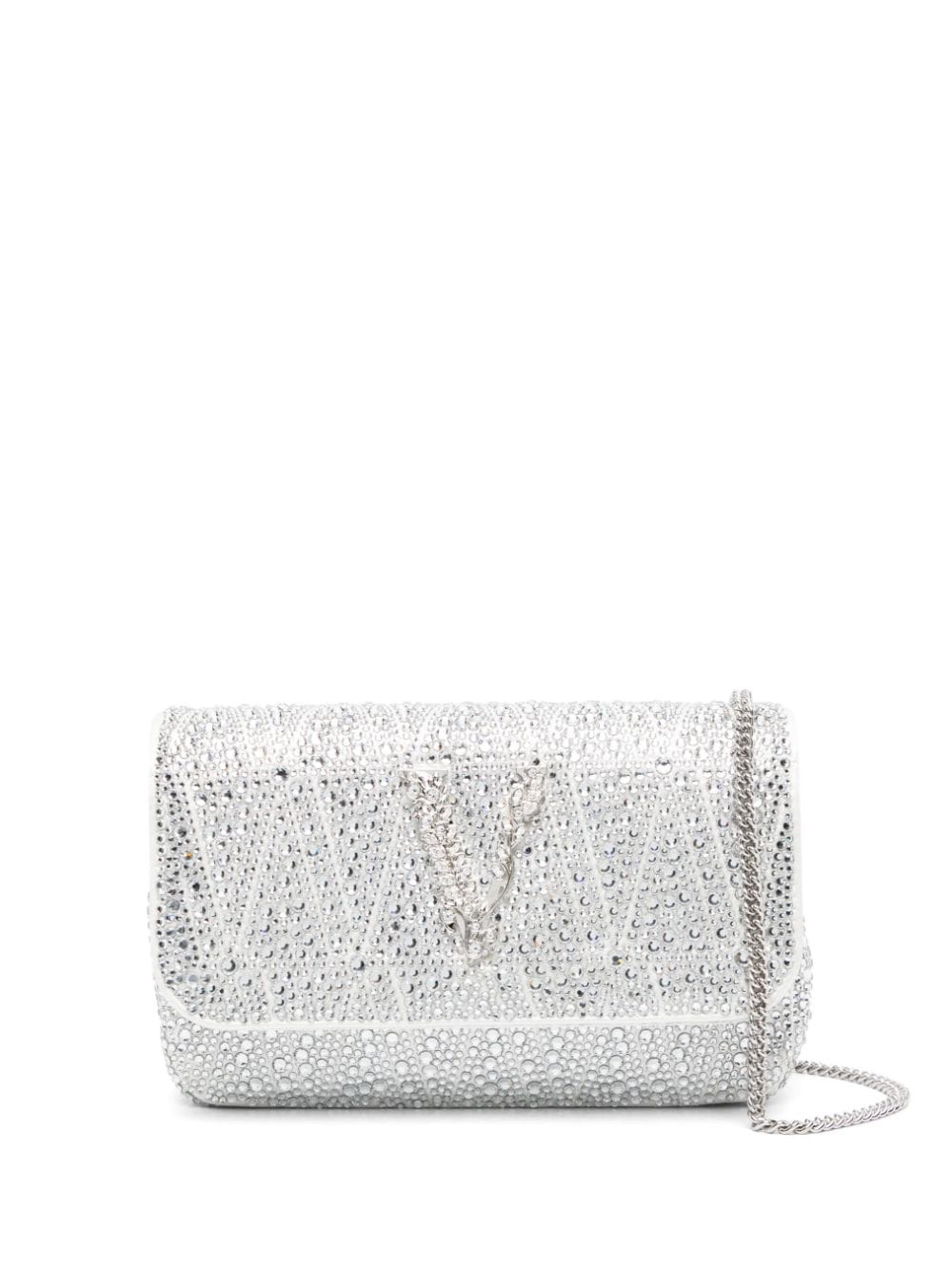 Versace Virtus rhinestone-embellished shoulder bag