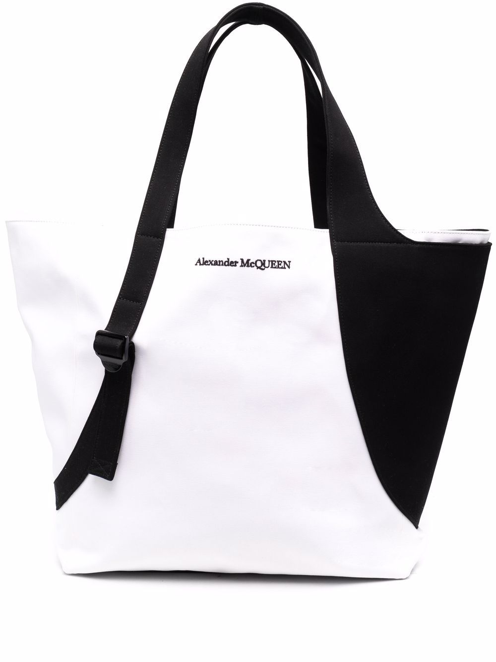 Alexander McQueen colour-block tote bag