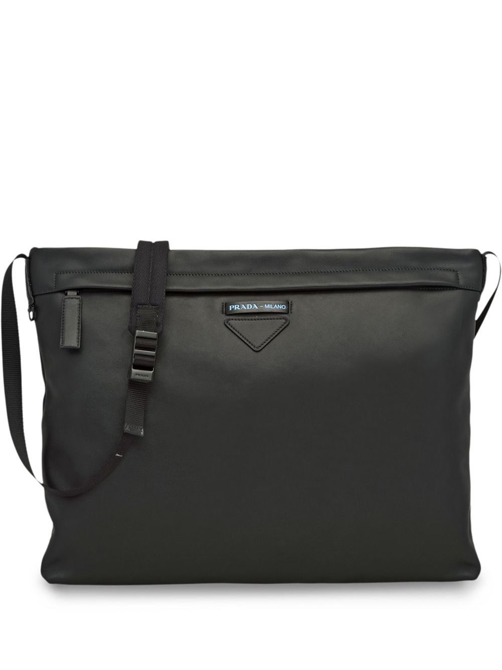 Pra*a leather shoulder bag