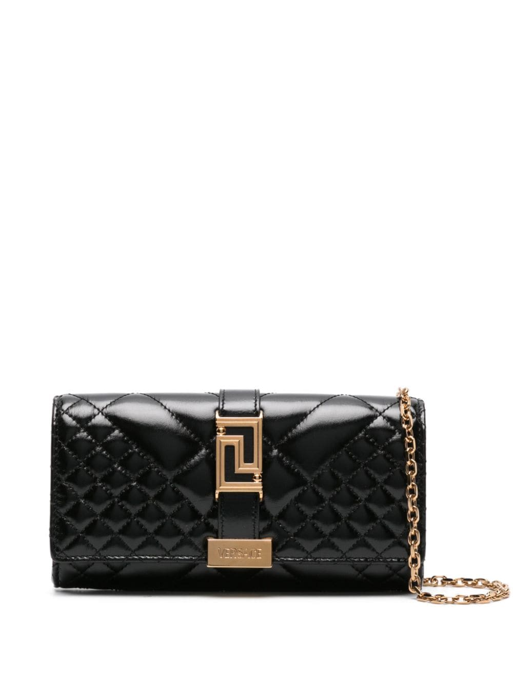 Versace Greca Goddess matelassé clutch bag
